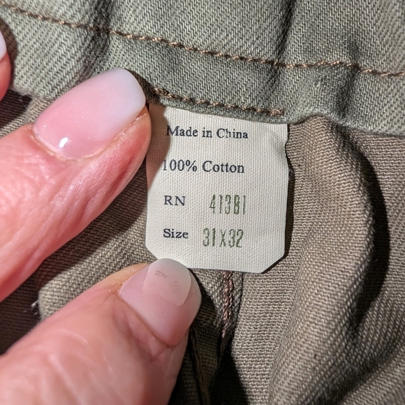 Ralph Lauren Double RL Olive Cargo Pants 31x32 - Picture 3 of 6